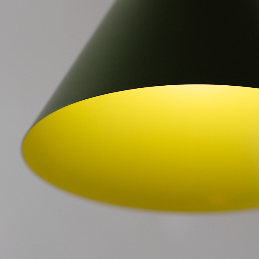 Takpendel ETNA II med sladd, 1x E27/15W/230V, Ø 25 cm, grön