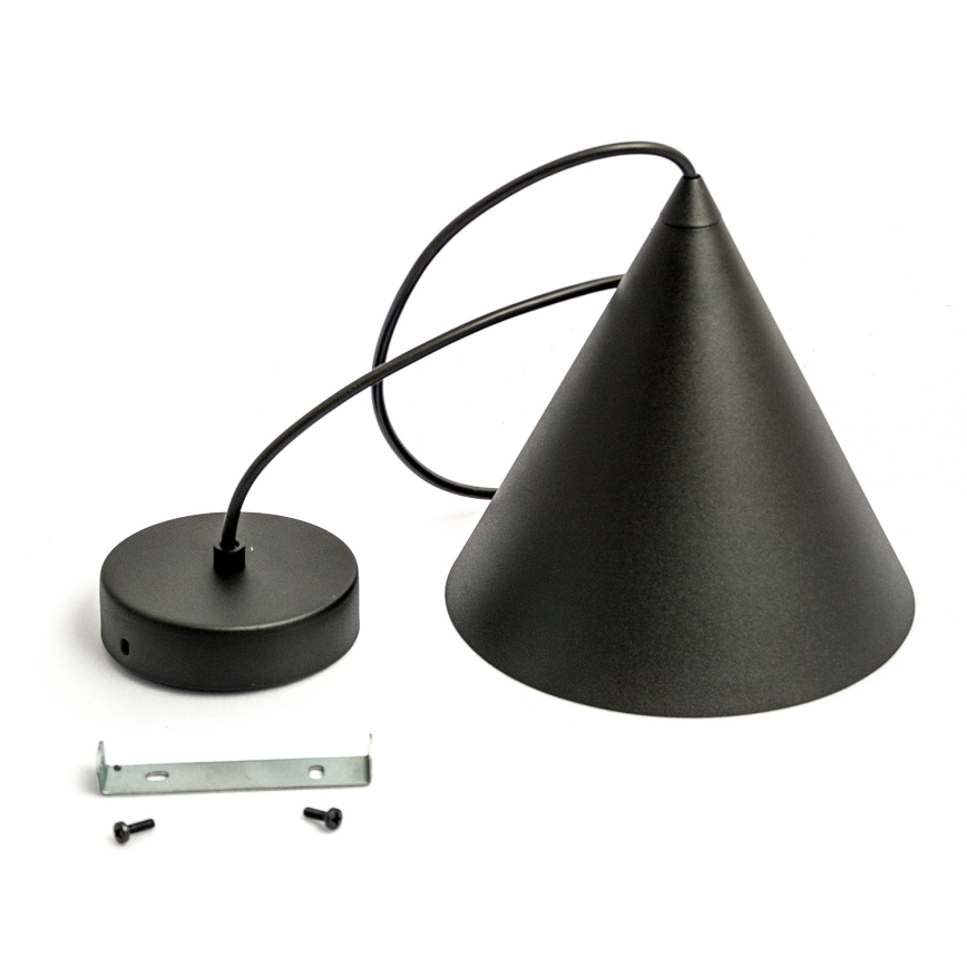 Takpendel ETNA II med sladd 1xE27/15W/230V Ø 18,5 cm svart