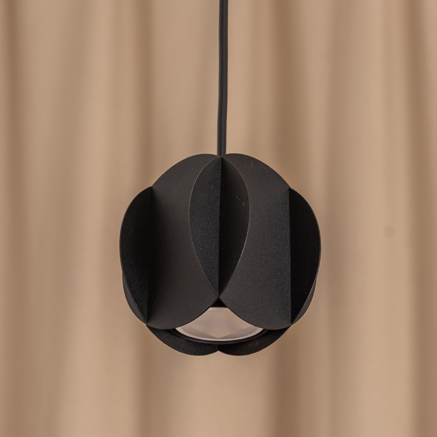 Takpendel GAMBIT med kabel 1xGU10/10W/230V svart