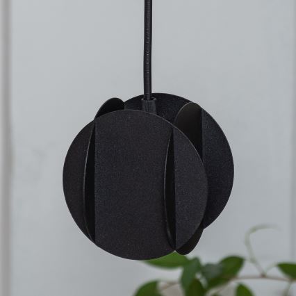 Takpendel GAMBIT med kabel 1xGU10/10W/230V svart