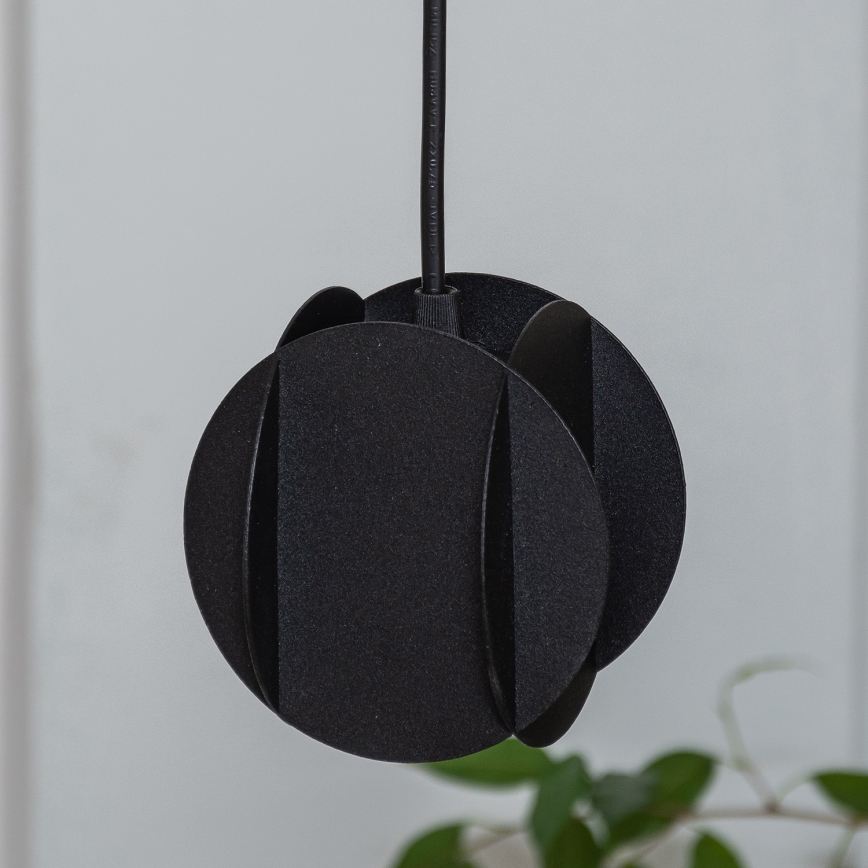 Takpendel GAMBIT med kabel 1xGU10/10W/230V svart