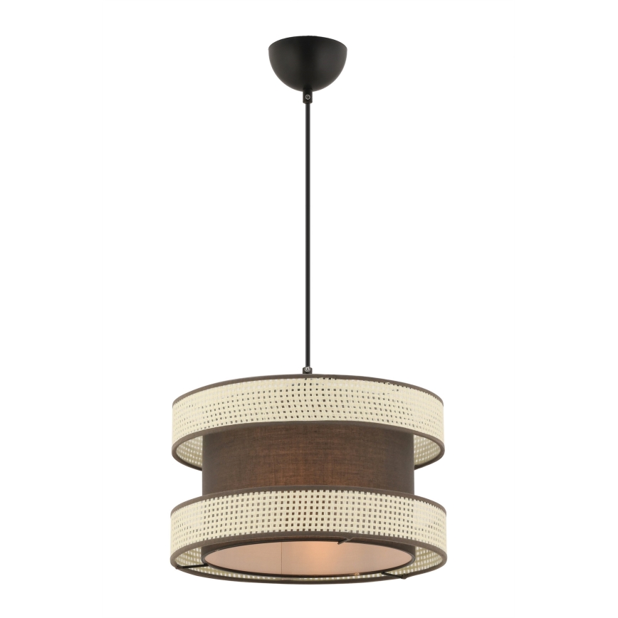 Takpendel HALO 1xE27/60W/230V brun/krämfärgad