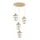 Takpendel LARSO 4xE27/15W/230V vit/beige
