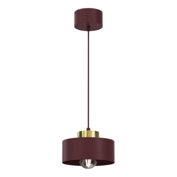 Takpendel MARTI 1xE27/15W/230V bordeaux/guld