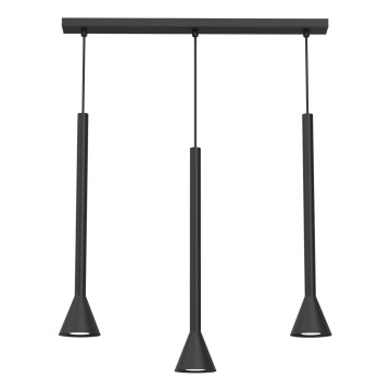Takpendel MAZZO 3xGU10/8W/230V svart