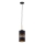 Takpendel med kabel BOGART 1xE27/15W/230V svart/guld