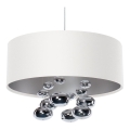 Takpendel med kabel BUBBLE 1xE27/60W/230V Ø 40 cm vit