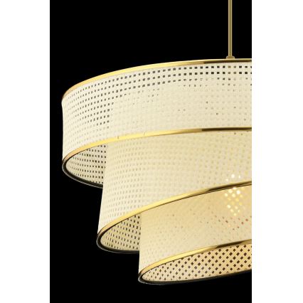 Takpendel med kabel COUPER 1xE27/60W/230V vit/guld