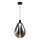 Takpendel med kabel DENSO 1xGU10/10W/230V Ø 30 cm, svart krom