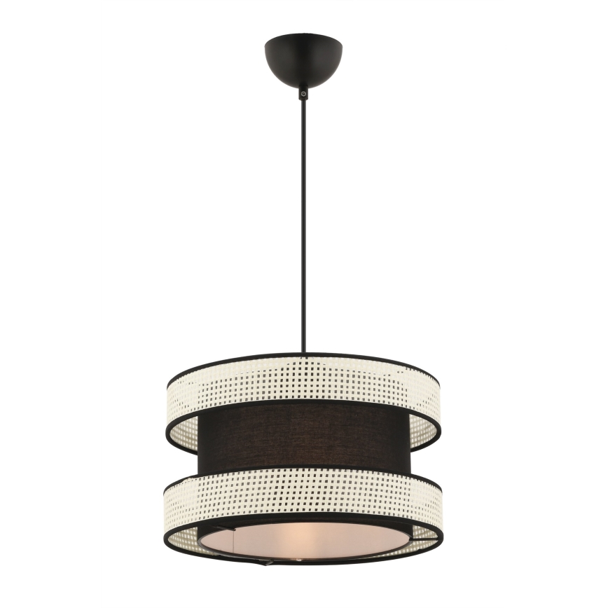 Takpendel med kabel HALO 1xE27/60W/230V svart/krämfärgad