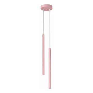 Takpendel med kabel PASTELO 2xG9/8W/230V rosa