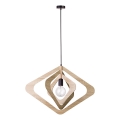 Takpendel med kabel ROXIE 1xE27/15W/230V brun
