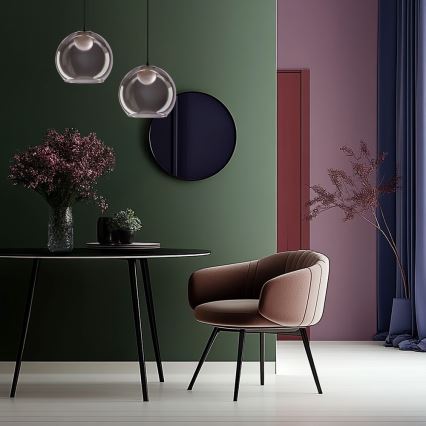 Takpendel med sladd BRIN 1xG9/15W/230V rökigt svart