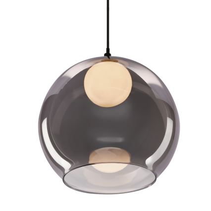 Takpendel med sladd BRIN 1xG9/15W/230V rökigt svart