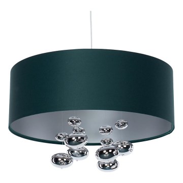 Takpendel med sladd BUBBLE 1xE27/60W/230V Ø 40 cm, grön