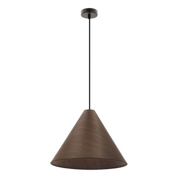 Takpendel med sladd CONO 1xE27/40W/230V mahognyfanér