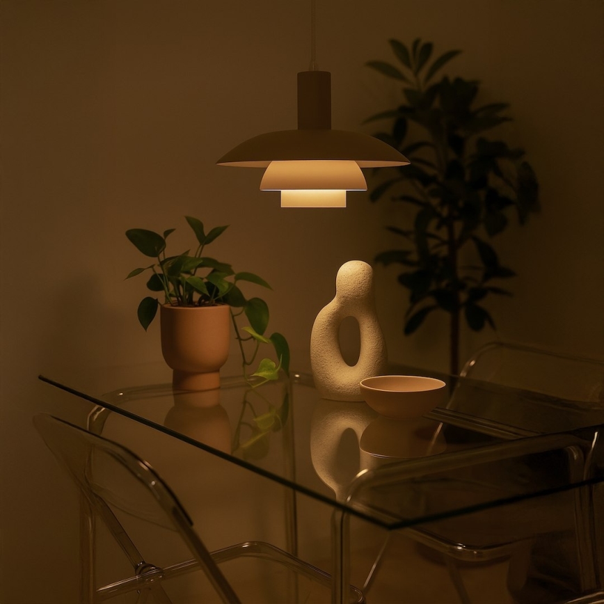 Takpendel med sladd FERRO 1xE27/15W/230V grå