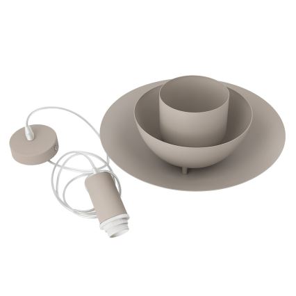 Takpendel med sladd FERRO 1xE27/15W/230V grå