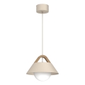 Takpendel med sladd FUNDA 1xE27/15W/230V beige