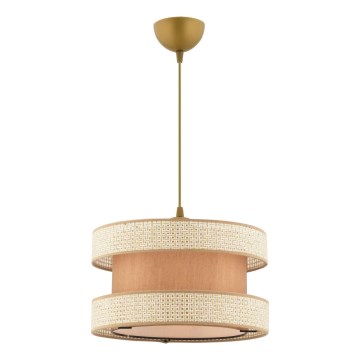 Takpendel med sladd HALO 1xE27/60W/230V beige/krämfärgad