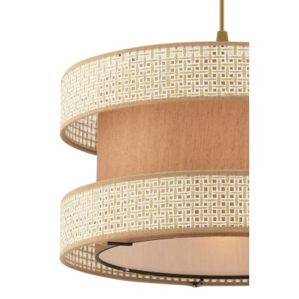 Takpendel med sladd HALO 1xE27/60W/230V beige/krämfärgad