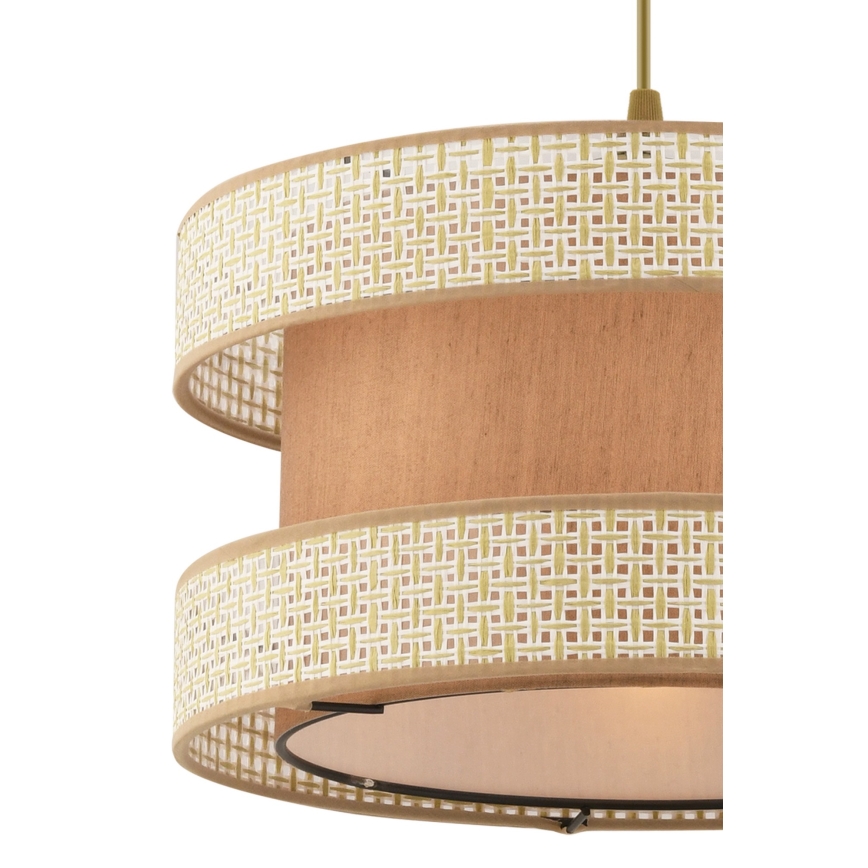 Takpendel med sladd HALO 1xE27/60W/230V beige/krämfärgad