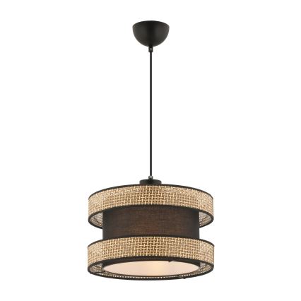 Takpendel med sladd HALO 1xE27/60W/230V brun/beige
