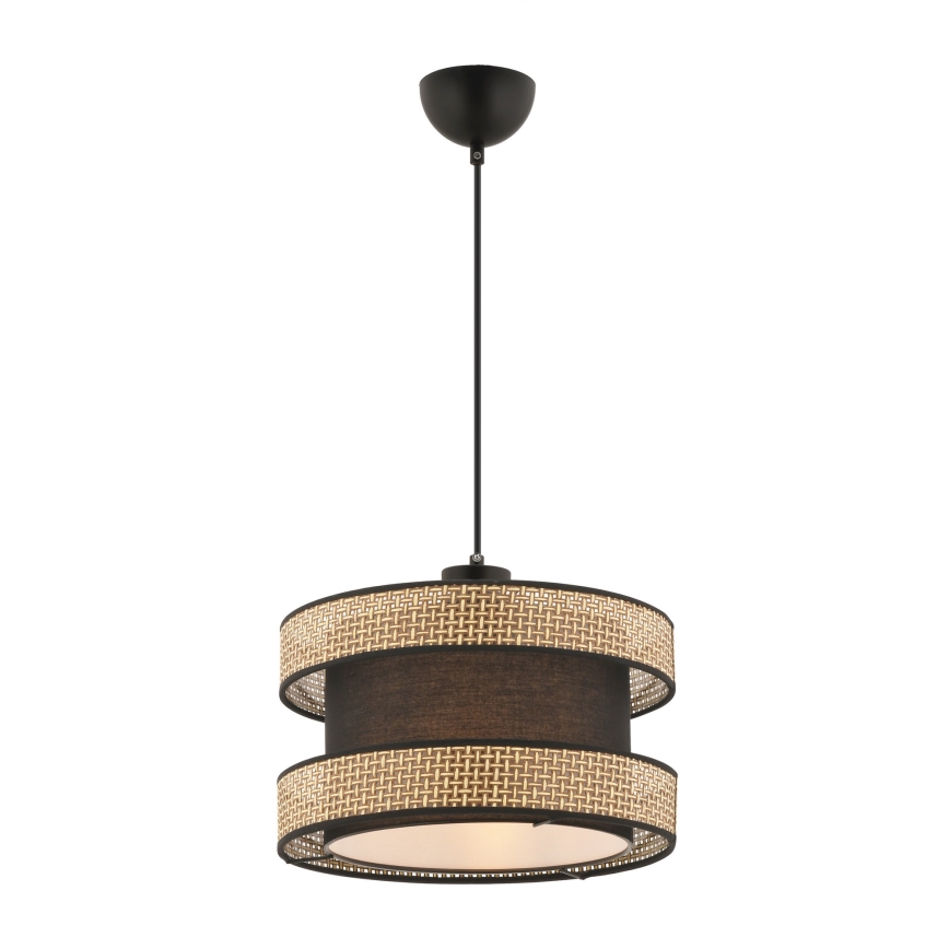 Takpendel med sladd HALO 1xE27/60W/230V brun/beige