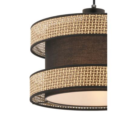 Takpendel med sladd HALO 1xE27/60W/230V brun/beige