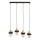 Takpendel med sladd LARSO 4xE27/15W/230V svart/beige