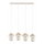 Takpendel med sladd MIKO 4xE27/15W/230V vit/beige