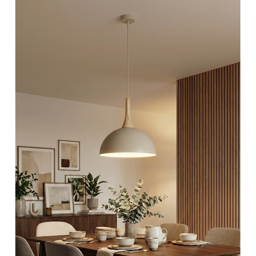 Takpendel med sladd NAUTICA 1xGX53/12W/230V beige