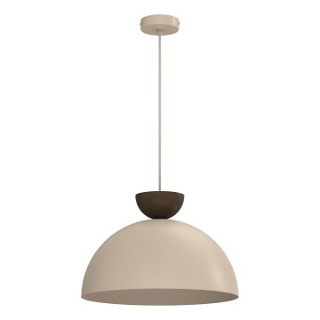 Takpendel med sladd NEVIS, 1xE27/15W/230V, Ø 38 cm, beige