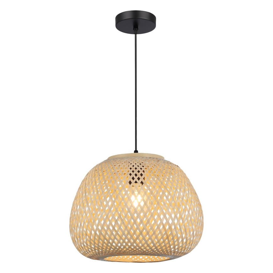 Takpendel med sladd PETRA 1xE27/15W/230V bambu