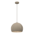 Takpendel med sladd SOOL 1xE27/15W/230V Ø 27 cm beige