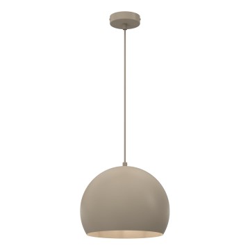 Takpendel med sladd SOOL 1xE27/15W/230V Ø 27 cm beige