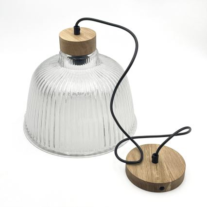 Takpendel med vajer ASTA 1xE27/60W/230V Ø 28 cm ek