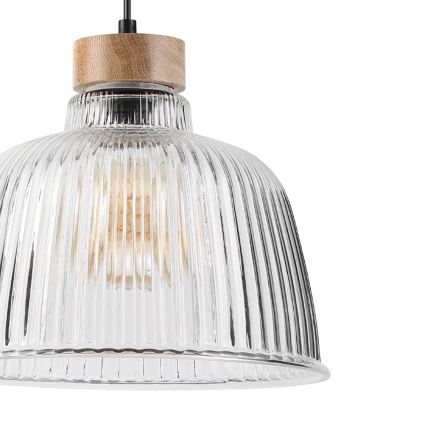 Takpendel med vajer ASTA 1xE27/60W/230V Ø 28 cm ek
