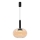 Takpendel med vajer BUENO 1xGX53/9W/230V Ø 25 cm rökbeige