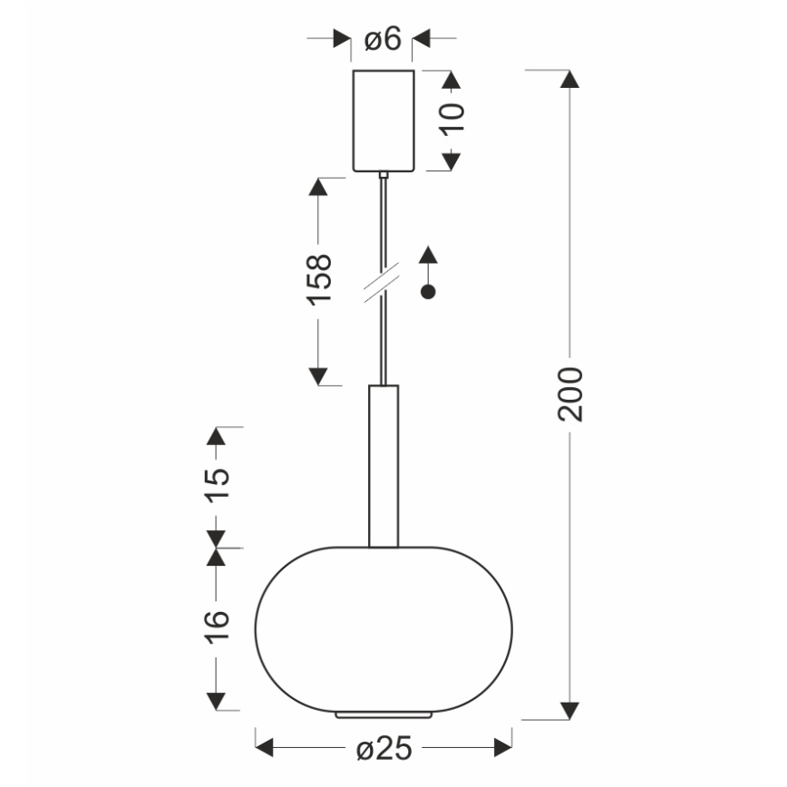 Takpendel med vajer BUENO 1xGX53/9W/230V Ø 25 cm rökbeige