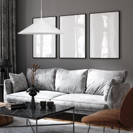 Takpendel med vajer CAPITAL 1xGX53/15W/230V Ø 60 cm vit