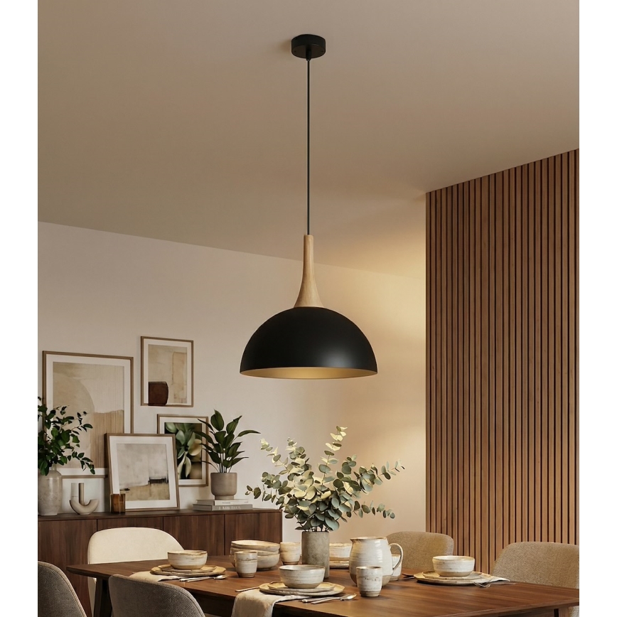 Takpendel med vajer NAUTICA 1xGX53/12W/230V svart
