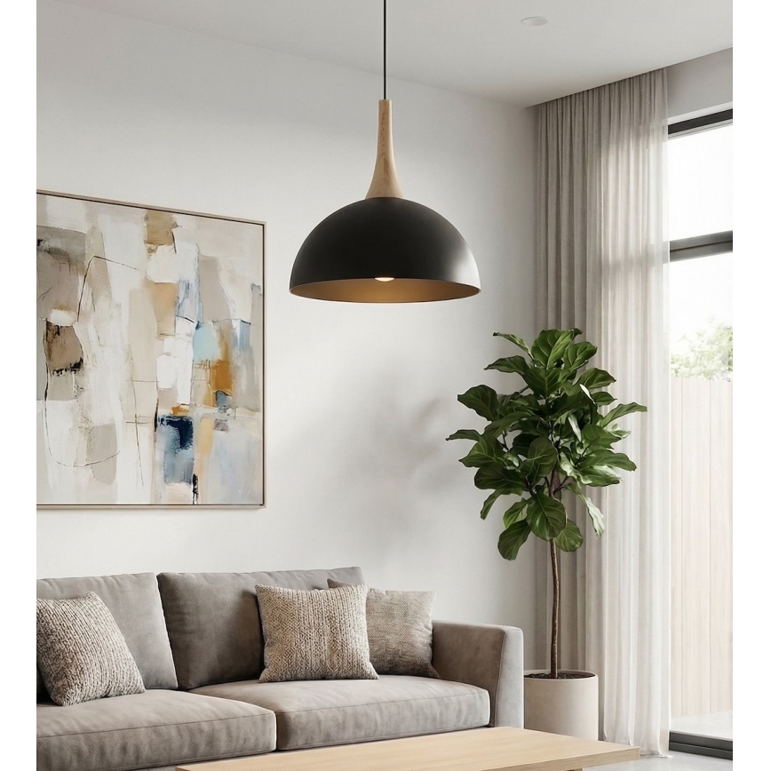Takpendel med vajer NAUTICA 1xGX53/12W/230V svart