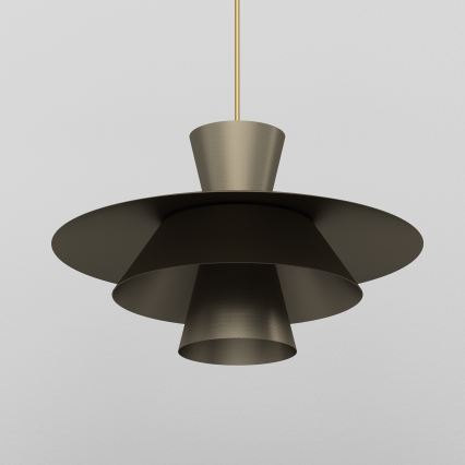 Takpendel med vajer PLATO 1xE27/15W/230V brons