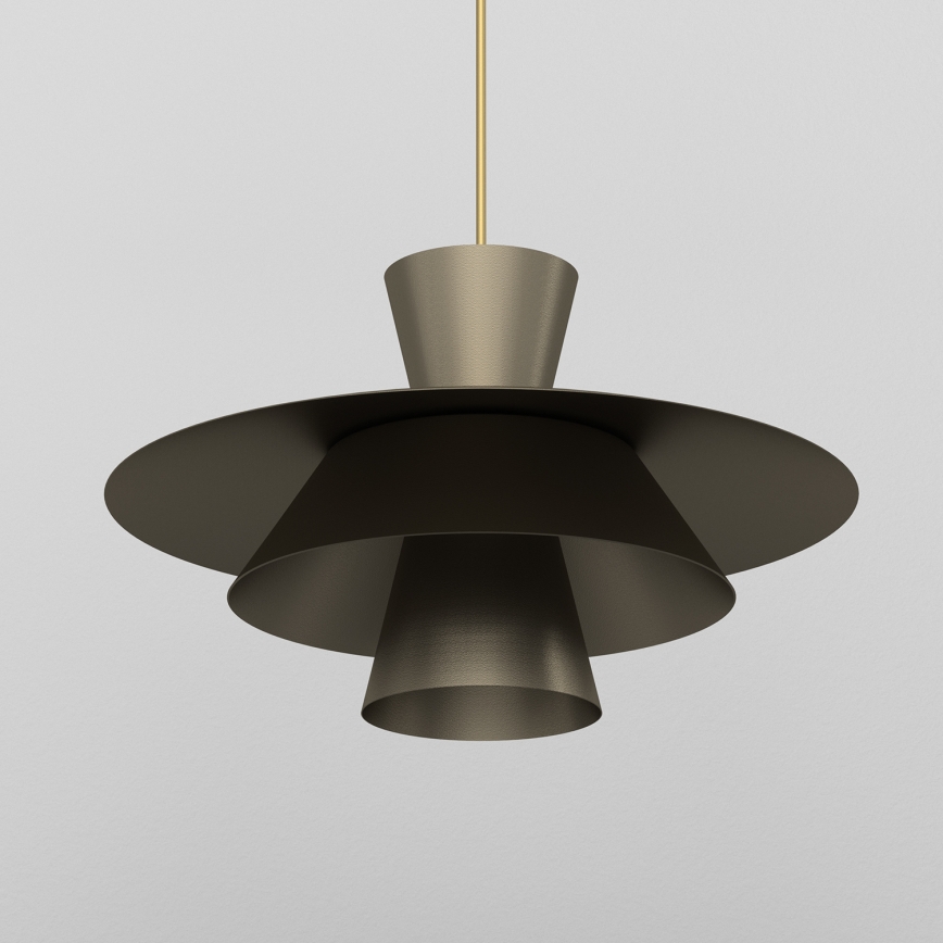 Takpendel med vajer PLATO 1xE27/15W/230V brons