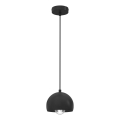 Takpendel med vajer SOOL 1xE27/15W/230V Ø 15 cm svart