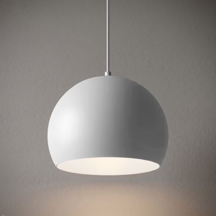 Takpendel med vajer SOOL 1xE27/15W/230V Ø 27 cm vit