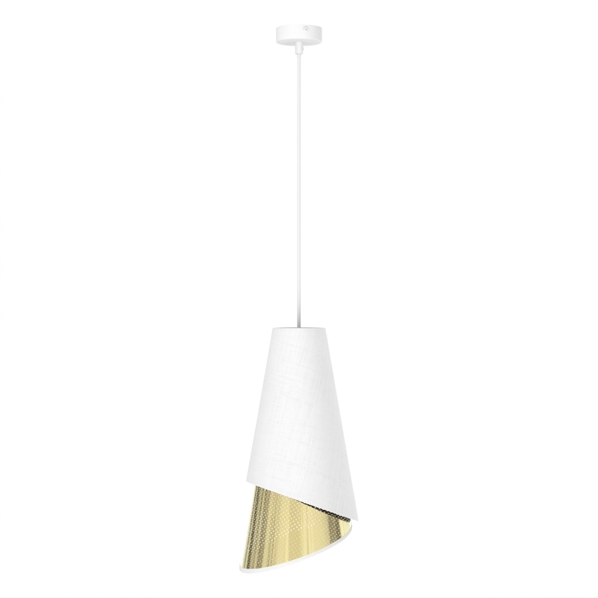 Takpendel MODA på kabel 1xE27/15W/230V vit/guld