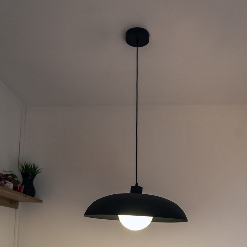 Takpendel på kabel ECLIPSE 1xE27/15W/230V svart