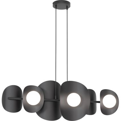 Takpendel på kabel ELEMENTI 6xG9/8W/230V svart